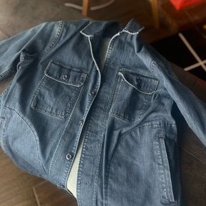 Express Blue Denim Shirt Jacket